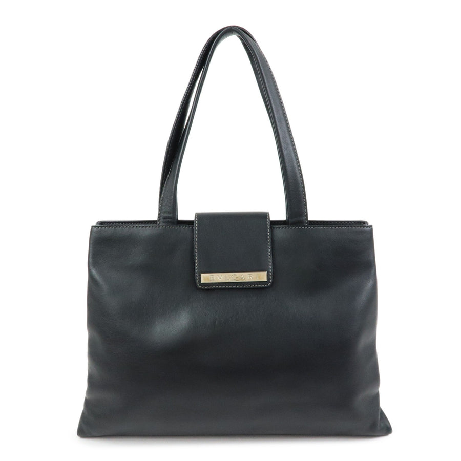 Bvlgari Tote Leather Black