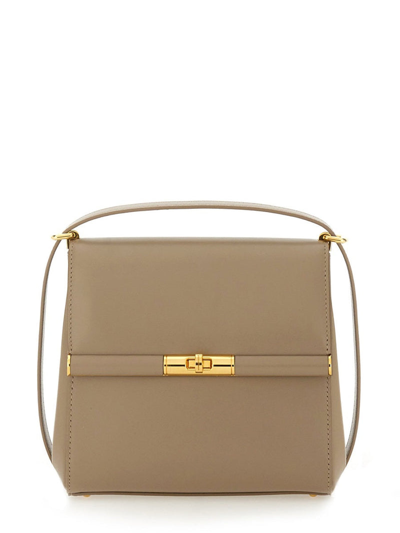 Dolce & Gabbana City Marlene Shoulder Bag — Beige Calf Leather