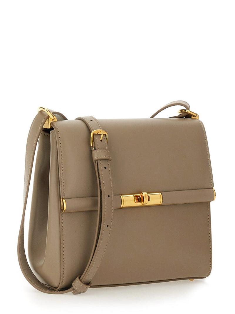 Dolce & Gabbana City Marlene Shoulder Bag — Beige Calf Leather