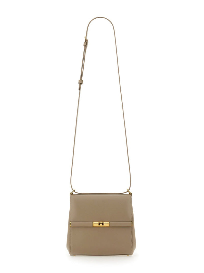 Dolce & Gabbana City Marlene Shoulder Bag — Beige Calf Leather