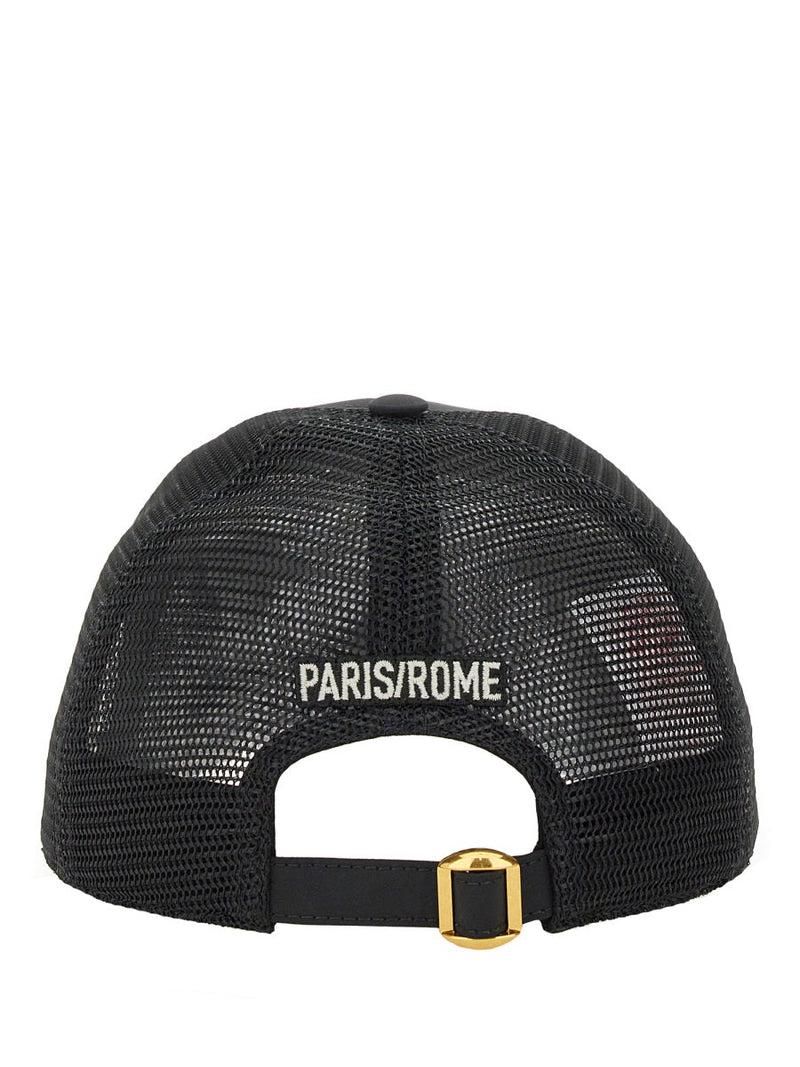 Valentino Garavani 6y2hda41alz_res Polyester Baseball Cap — Black Emerald Caps