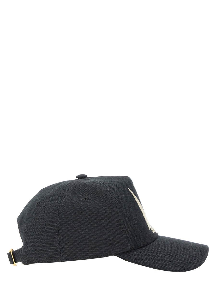 Valentino Garavani 6w2hda41wgj_9lp Baseball Cap — Black Cotton Caps
