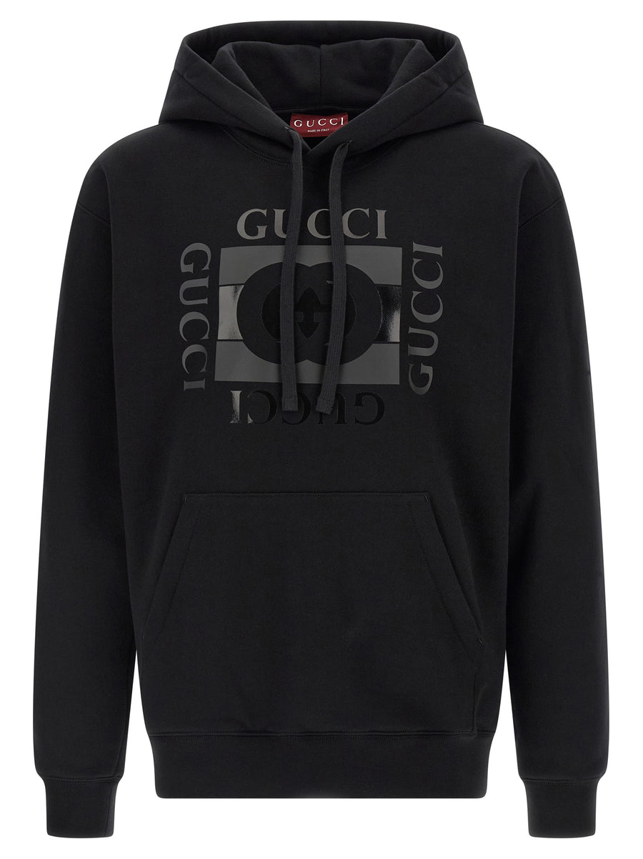Black Cotton Sweatshirt