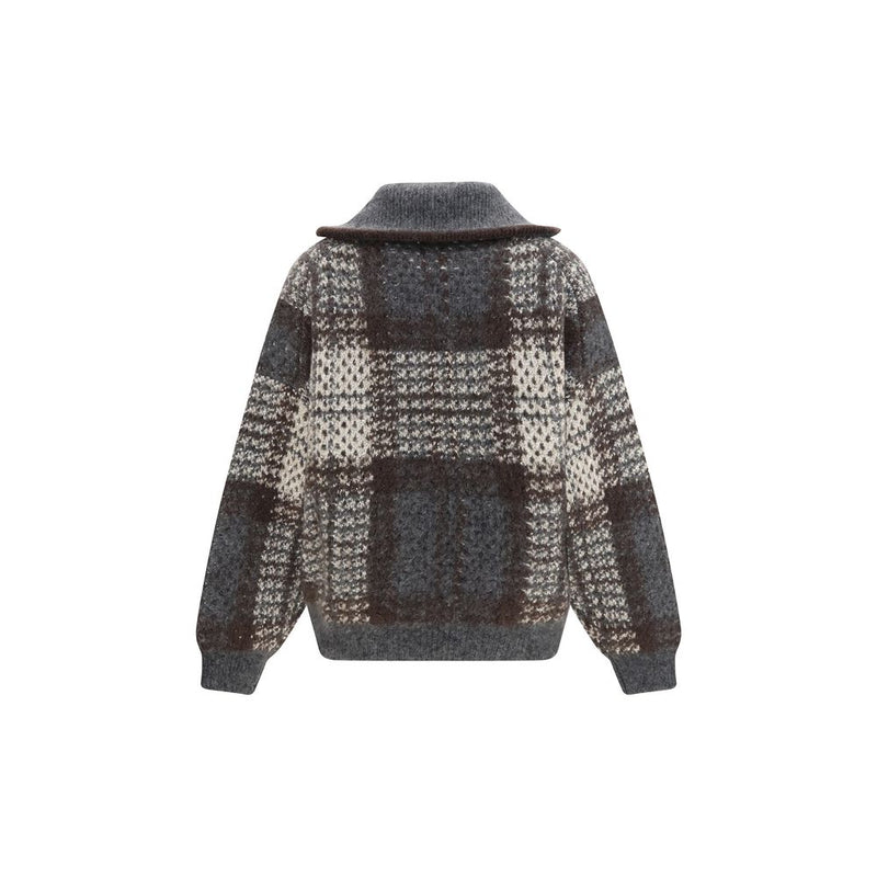 Gray Mohair Cardigan