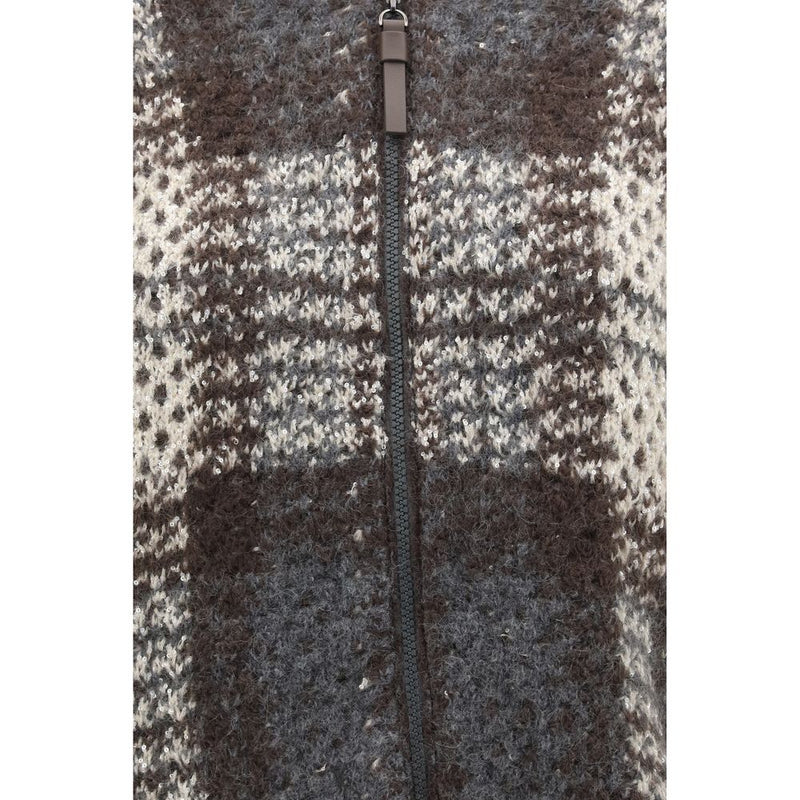 Gray Mohair Cardigan