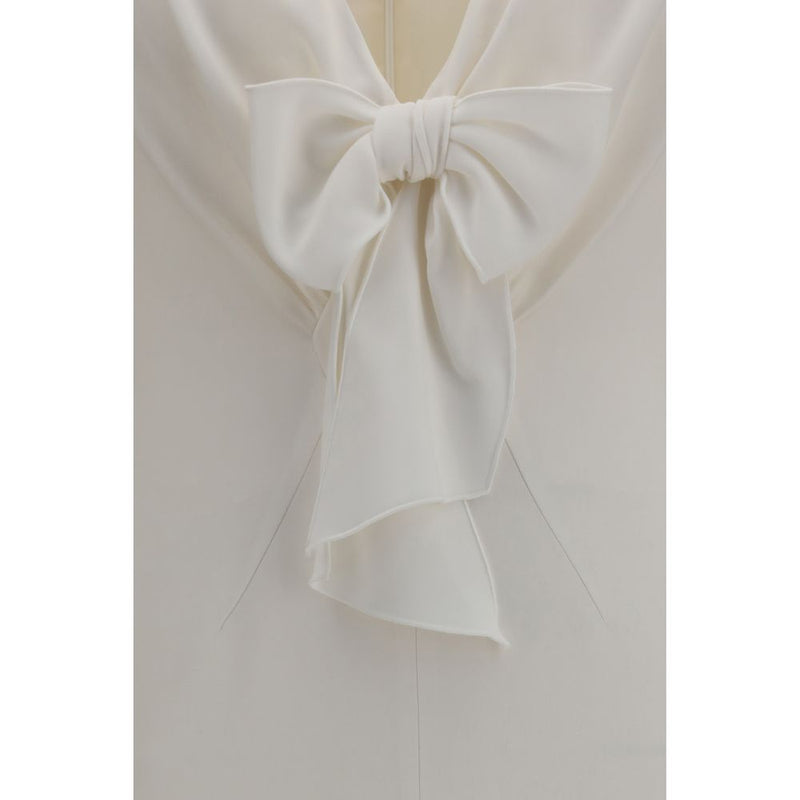 White Viscose Cocktail Dress