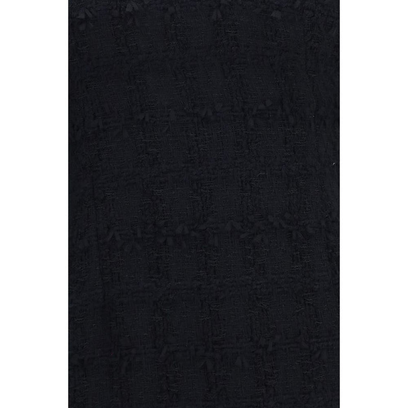 Black Cotton Casual Dress
