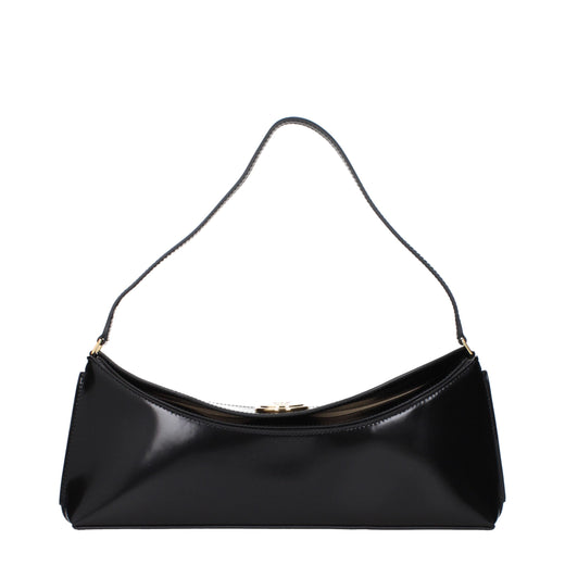 Black Leather Shoulder Bag