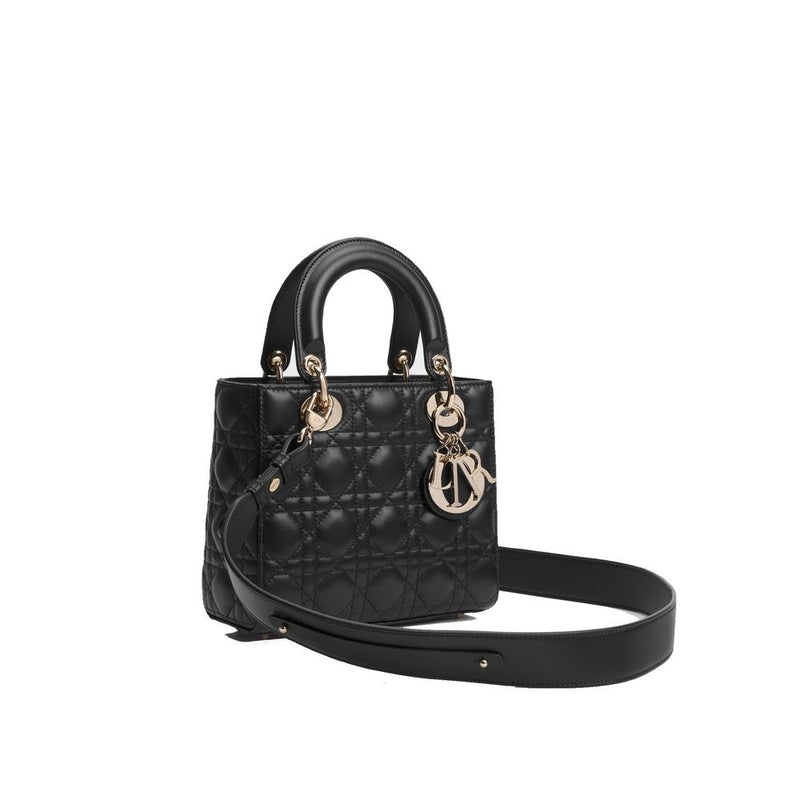 Black Lamb Leather Handbag