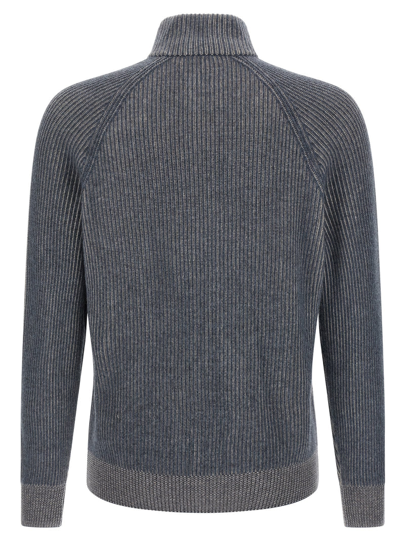Blue Cashmere Cardigan