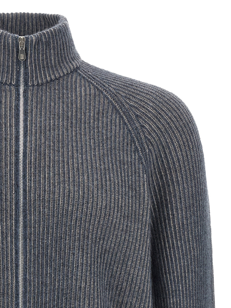 Blue Cashmere Cardigan
