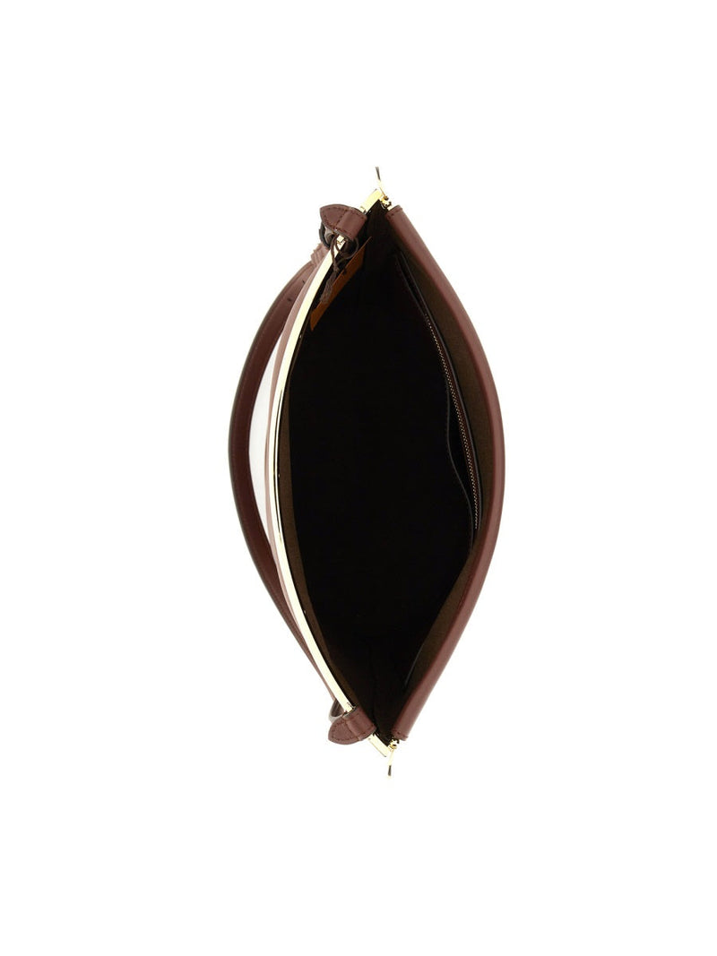 Tods Full-Grain Leather Bucket Bag — Brown