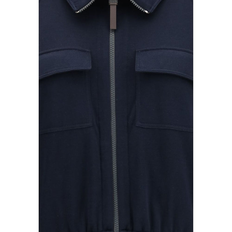 Blue Cotton Sweatshirt