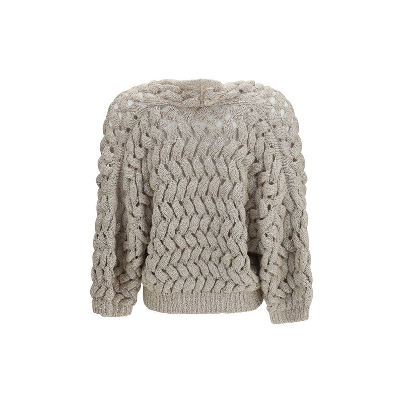 Beige Silk Cardigan