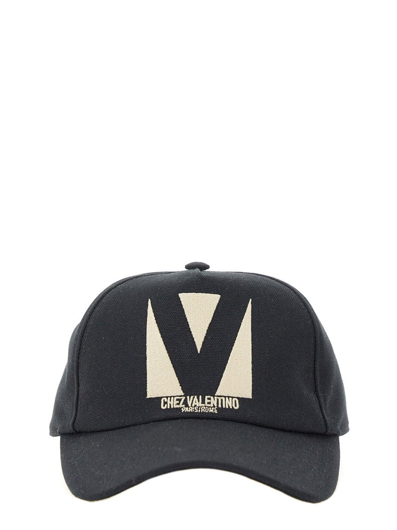 Valentino Garavani 6w2hda41wgj_9lp Baseball Cap — Black Cotton Caps