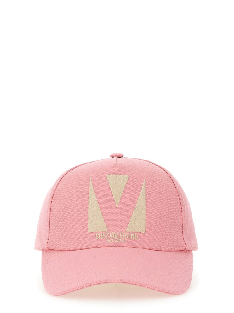 Valentino Garavani 6w2hda41wgj_9mu Baseball Cap — Pink Cotton Caps