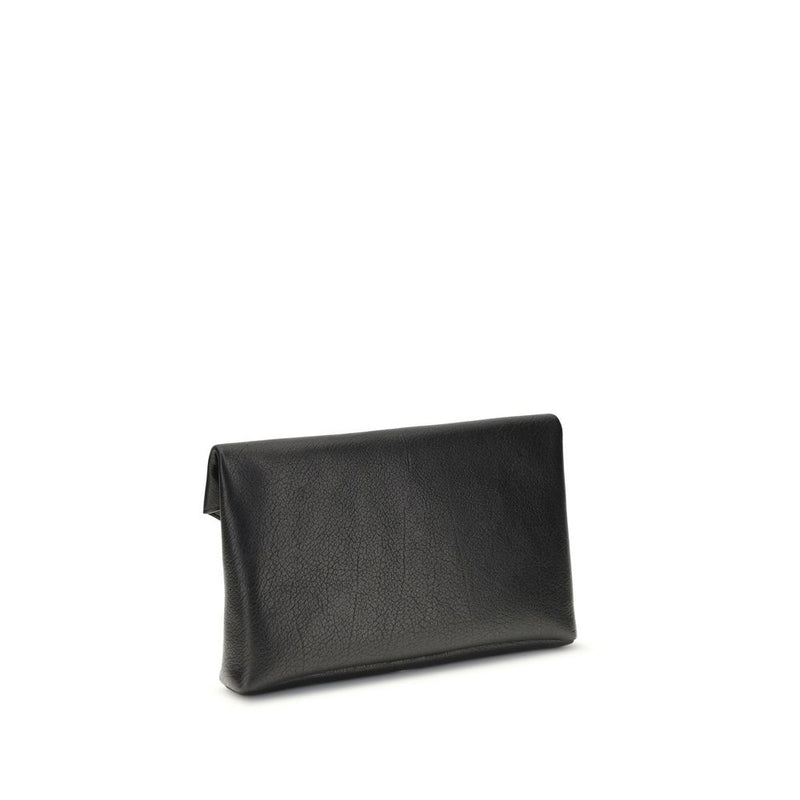 Black Calf Leather Bos Taurus Clutch Bag