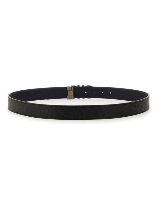 Ferragamo Calf Leather Belt — Black