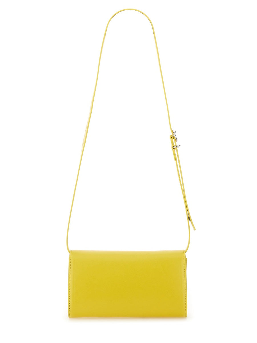 Jil Sander All-Day Shoulder Bag — Yellow Leather