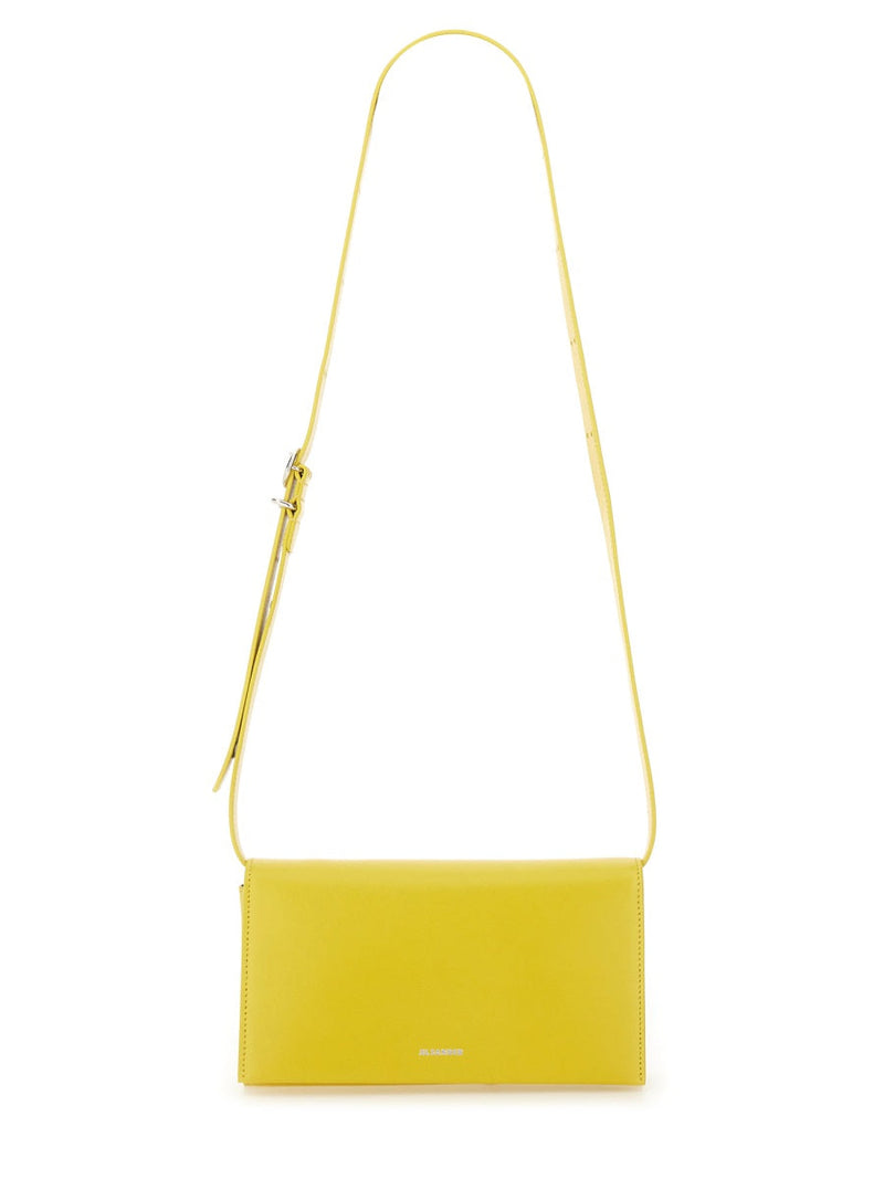Jil Sander All-Day Shoulder Bag — Yellow Leather