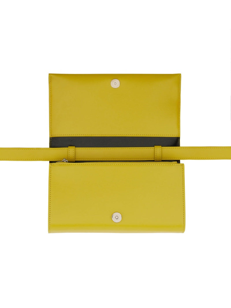 Jil Sander All-Day Shoulder Bag — Yellow Leather