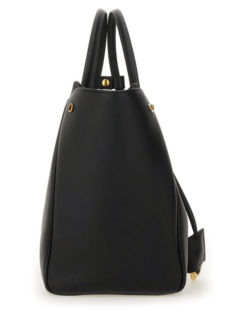 Balenciaga Domesticated Calf Leather Shoulder Bag — Black