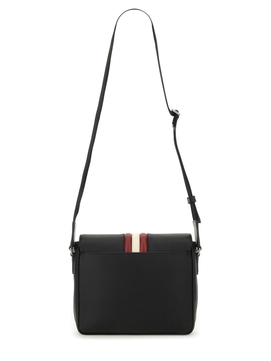 Bally Mythos Shoulder Bag — Black Recycled Bovine Leather