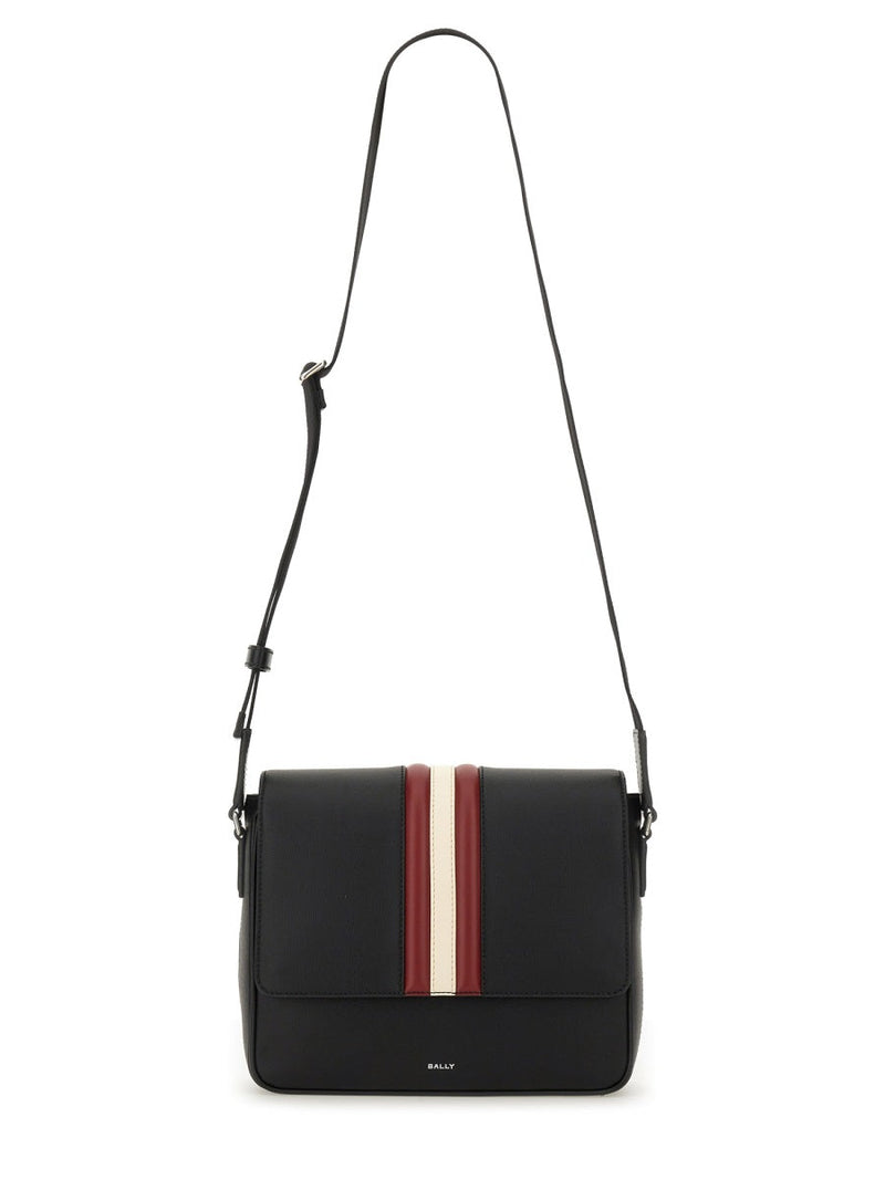 Bally Mythos Shoulder Bag — Black Recycled Bovine Leather
