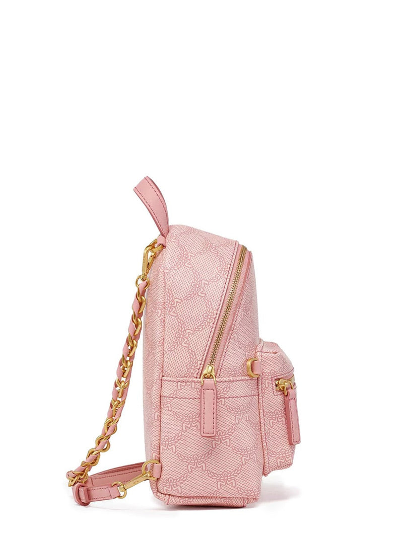 Mcm Stark Lauretos Backpack — Pink Polyurethane