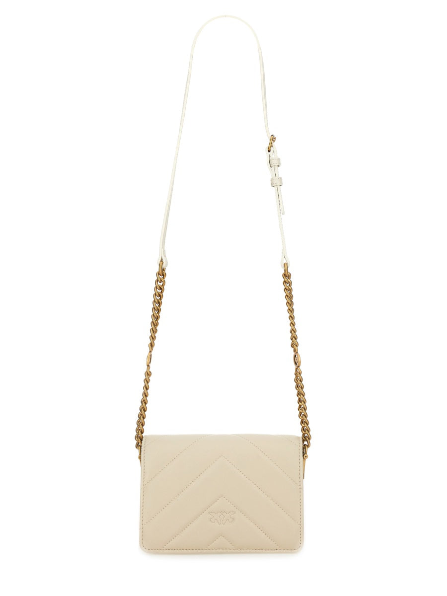 Pinko Shoulder Bag — Ivory Leather