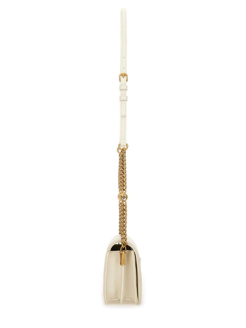 Pinko Shoulder Bag — Ivory Leather