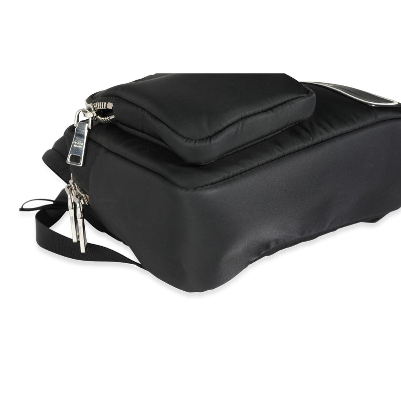 Prada Black Tessuto Pocket Nylon Technical Backpack Fabric Handbag