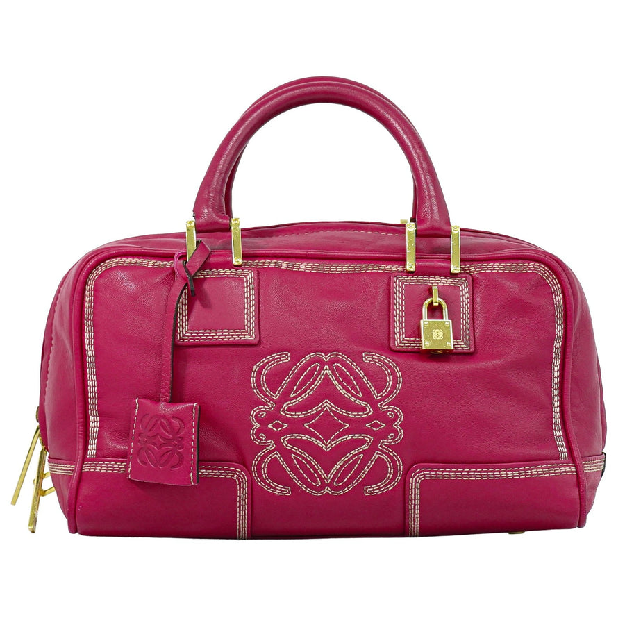 Loewe Amazona Leather Pink Bag