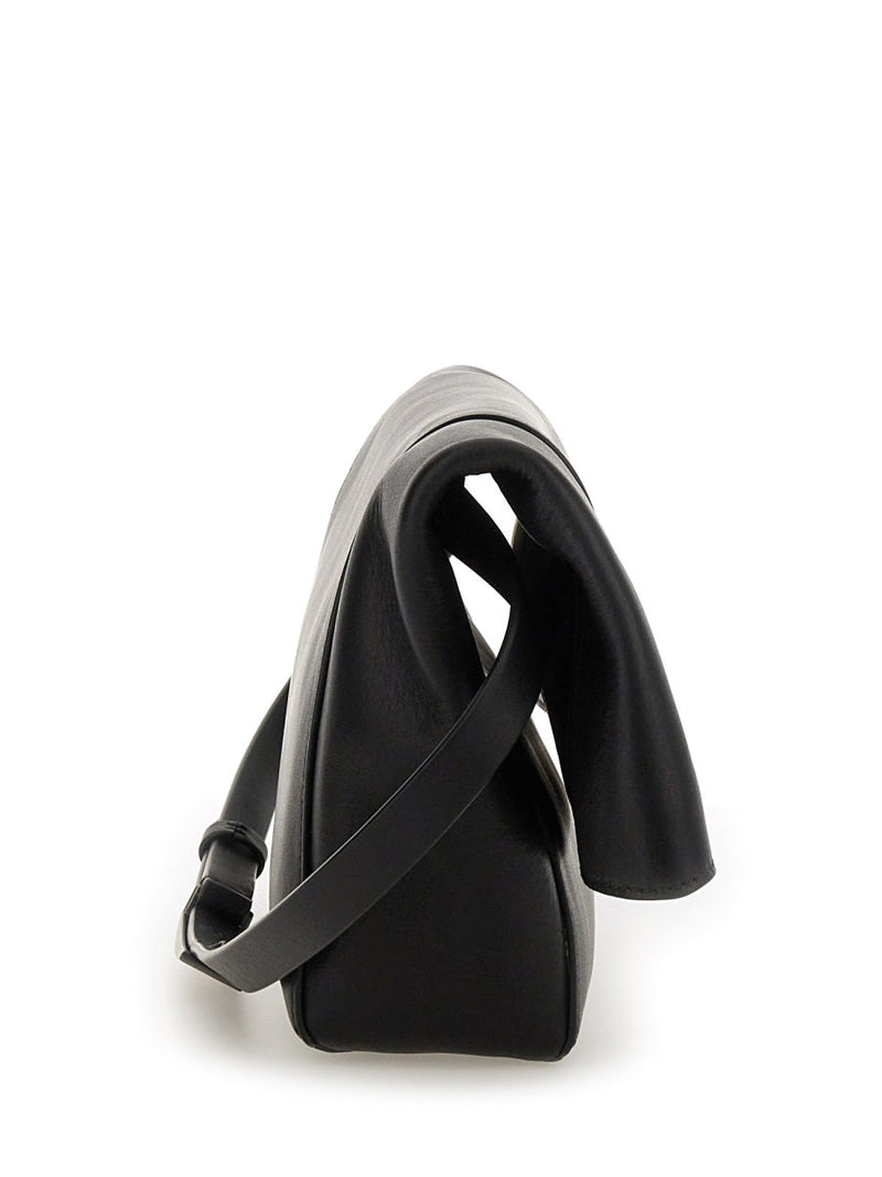 Max Mara Calf Leather Clutch — Black