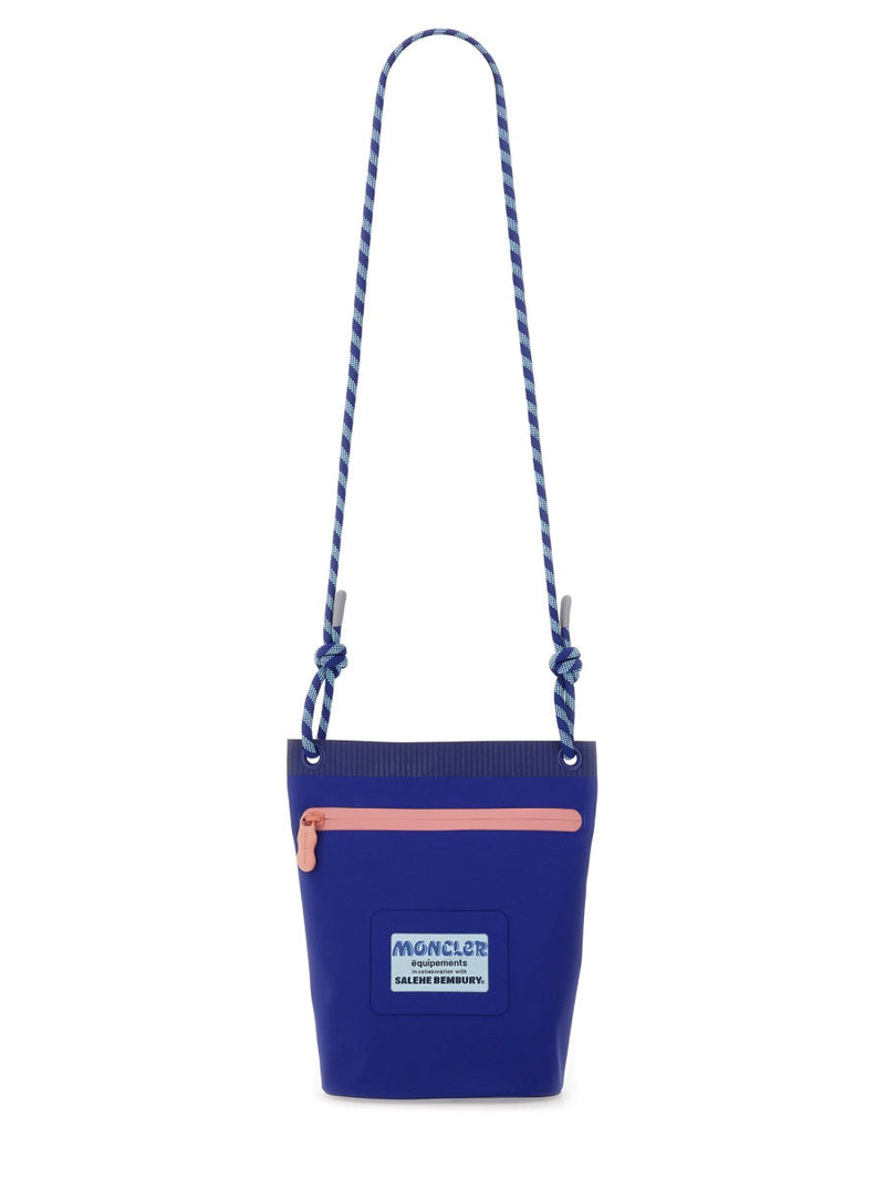 Moncler Amoeba Clutch — Blue Polyamide/nylon
