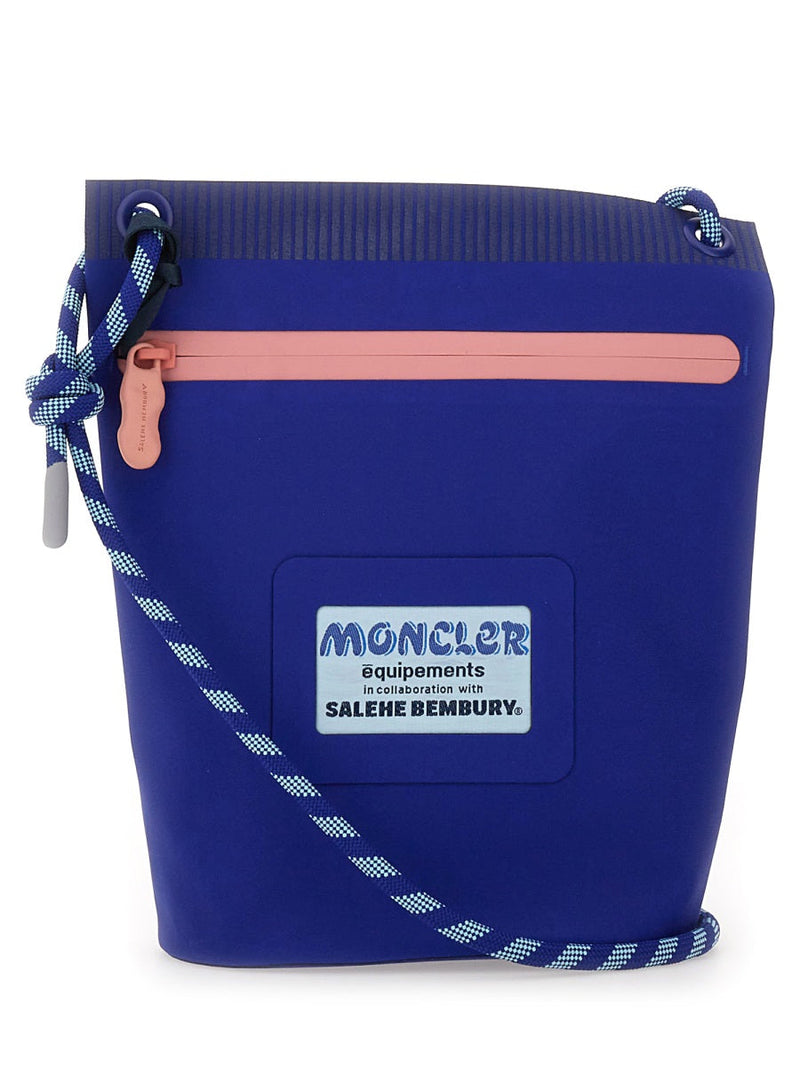 Moncler Amoeba Clutch — Blue Polyamide/nylon