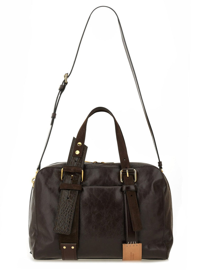 Moschino Leather Shoulder Bag — Brown