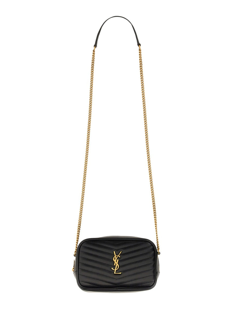 Saint Laurent Shoulder Bag — Black Calf Leather