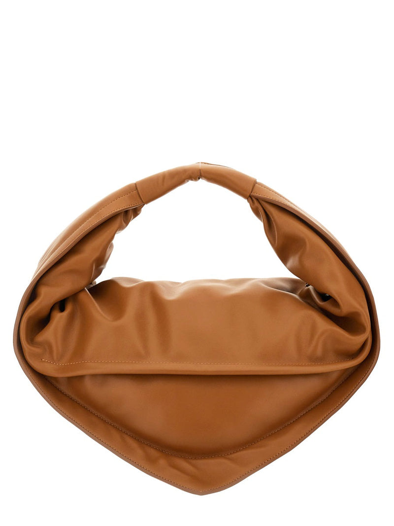 Federico Cina Tortellini Shoulder Bag — Brown Leather
