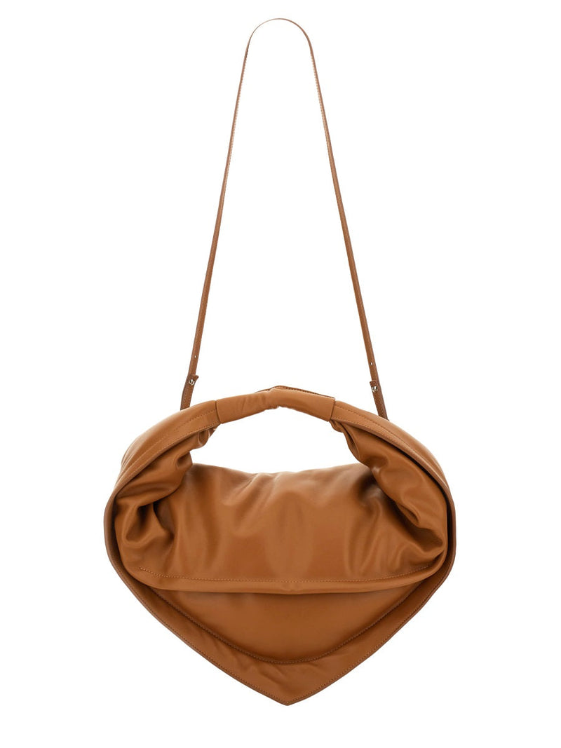 Federico Cina Tortellini Shoulder Bag — Brown Leather