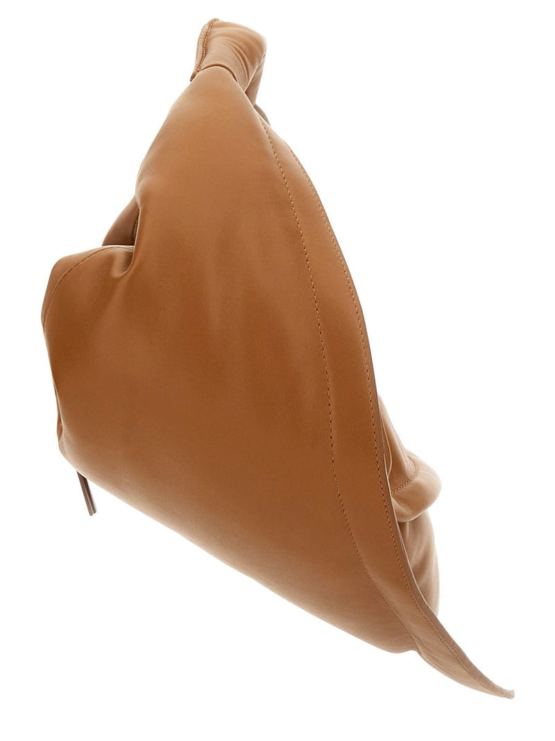 Federico Cina Tortellini Shoulder Bag — Brown Leather
