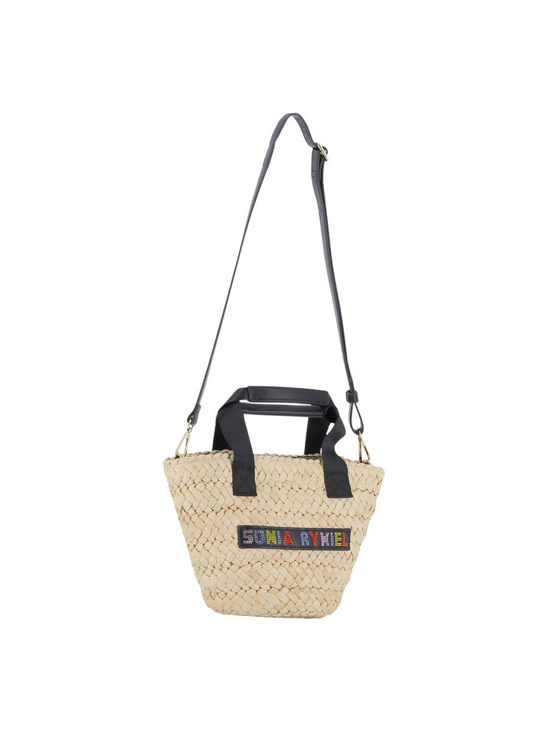 Sonia Rykiel Woven Straw Top Handle Bag — Multicolor
