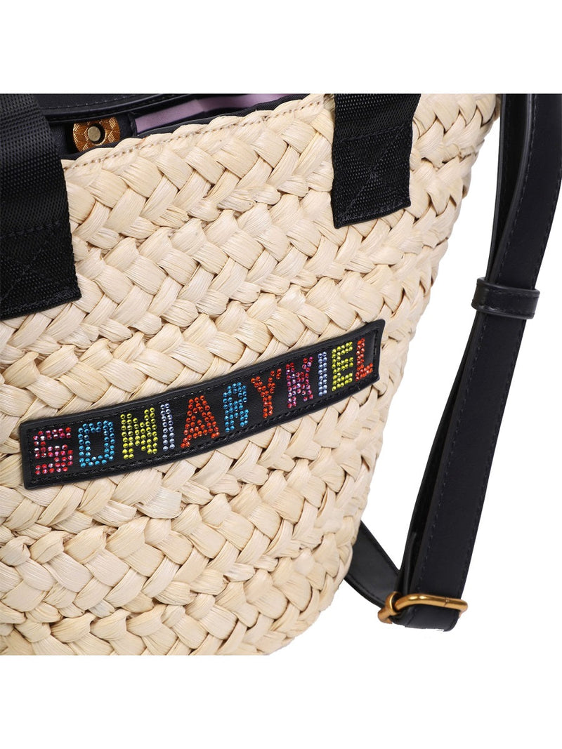 Sonia Rykiel Woven Straw Top Handle Bag — Multicolor