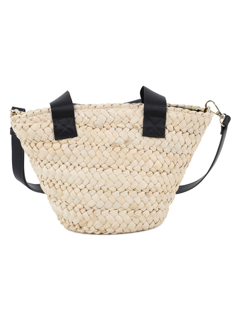 Sonia Rykiel Woven Straw Top Handle Bag — Multicolor