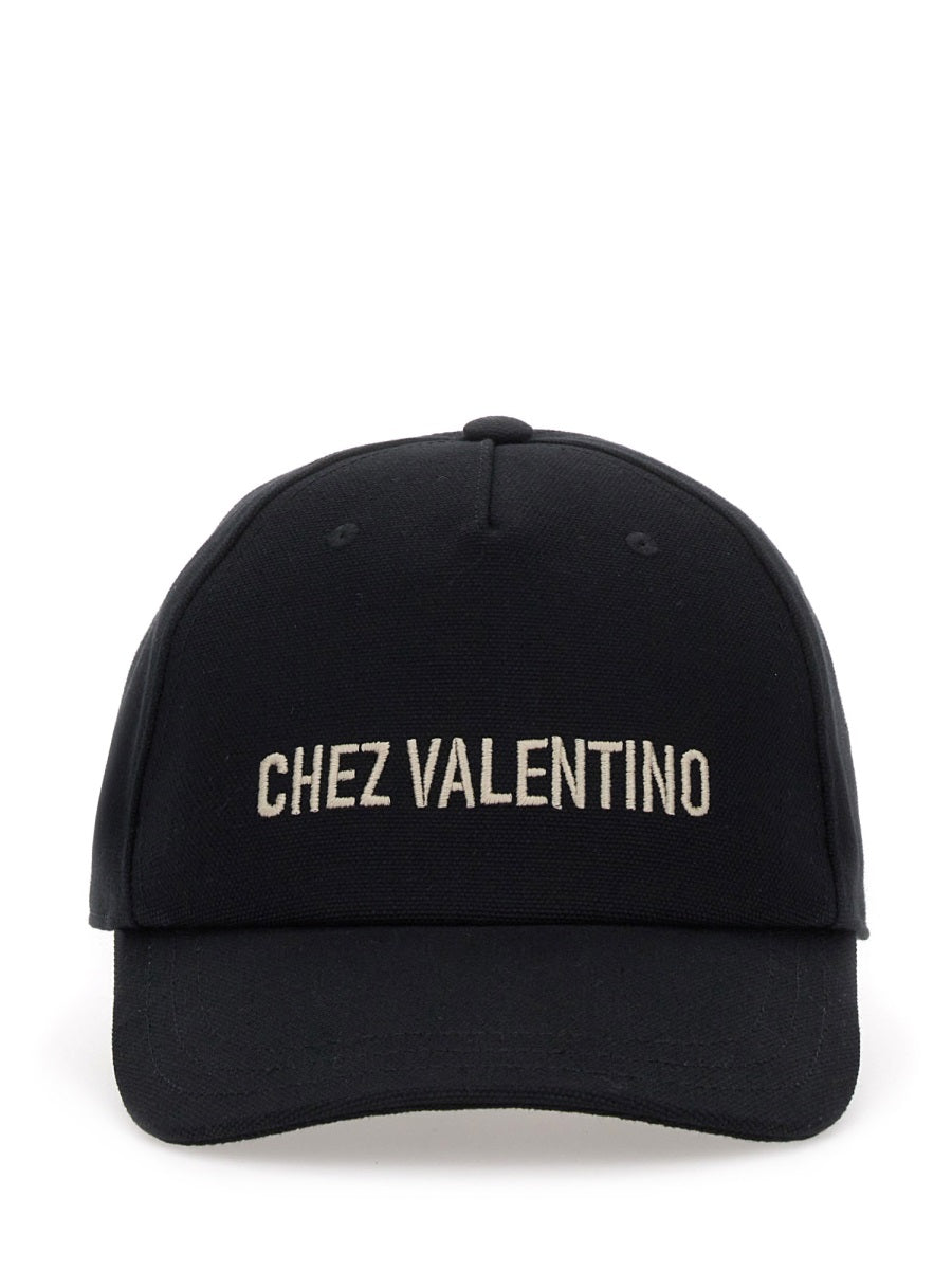 Valentino Garavani 7y2hda41fvh_0na Cotton Baseball Cap — Black Caps