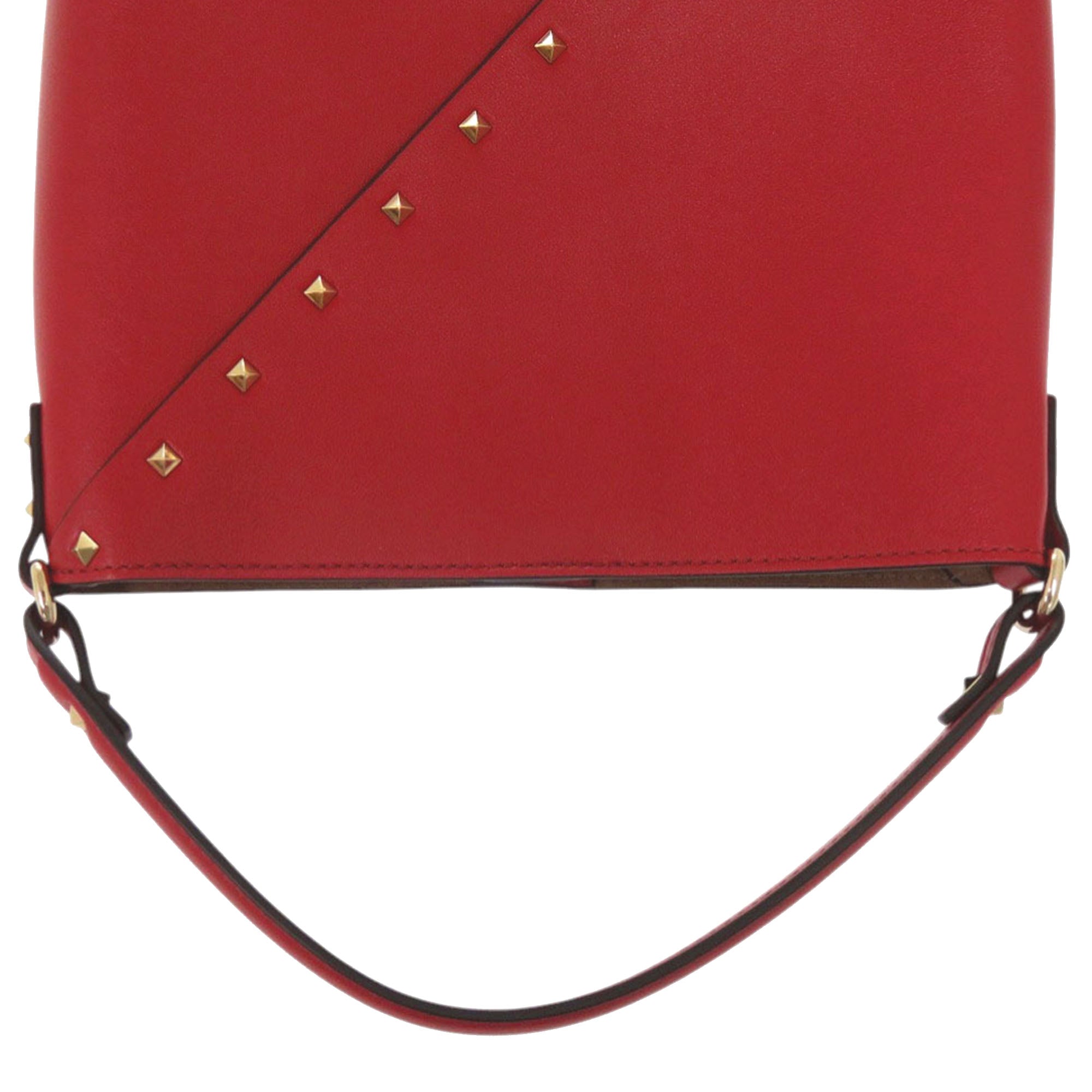 Leather Rockstud Wispy Bucket Bag - Image 12