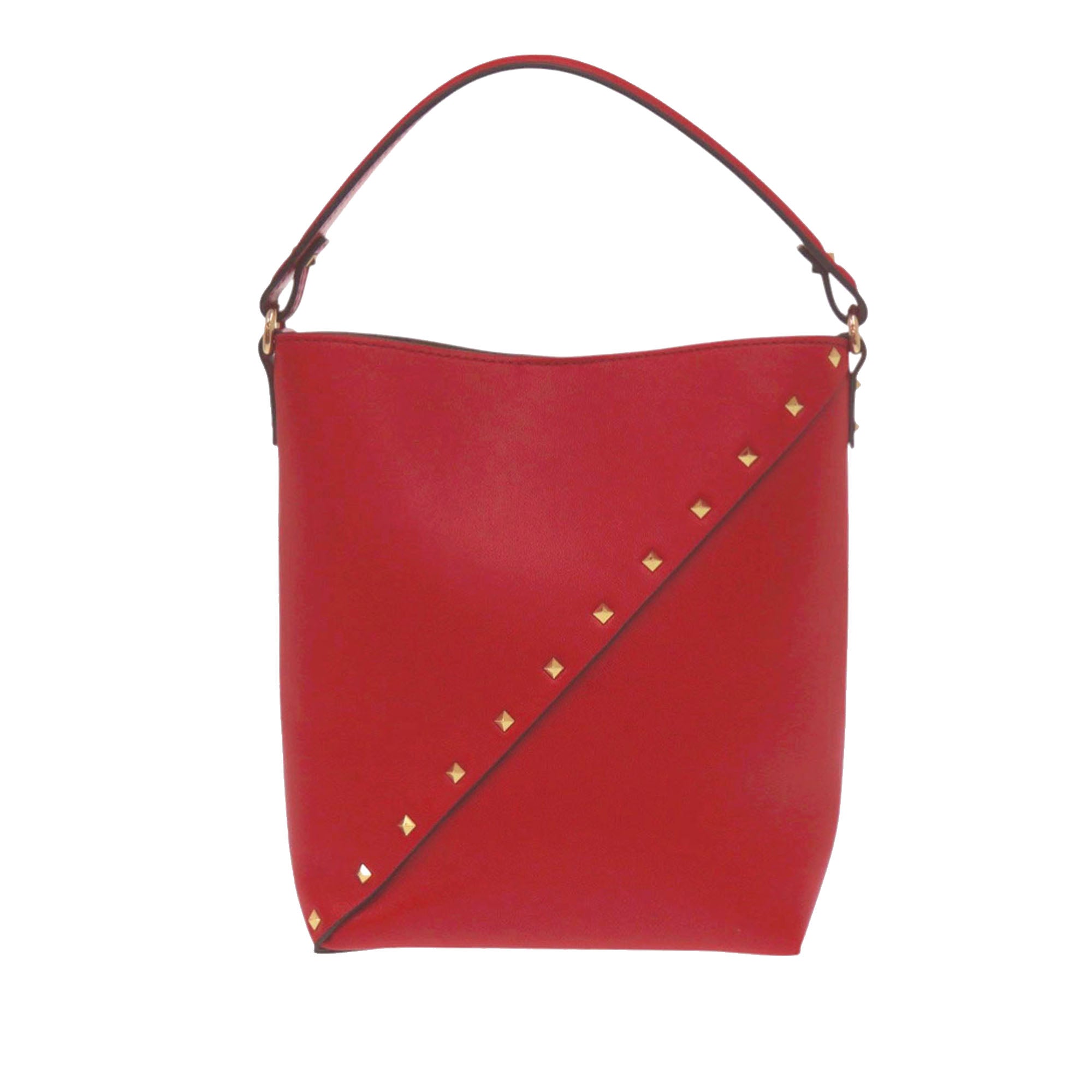Leather Rockstud Wispy Bucket Bag - Image 2