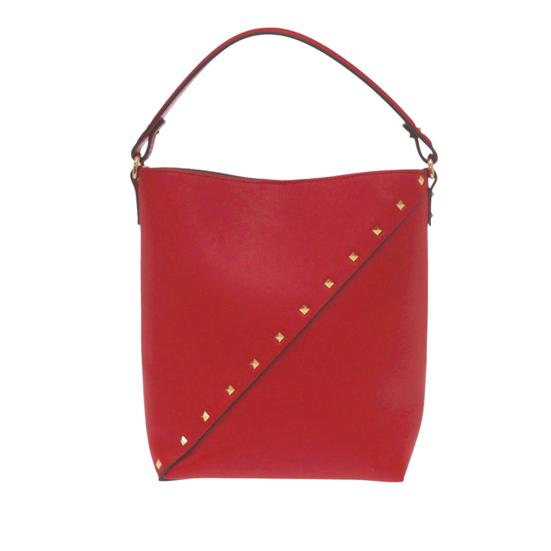 Leather Rockstud Wispy Bucket Bag - Image 2