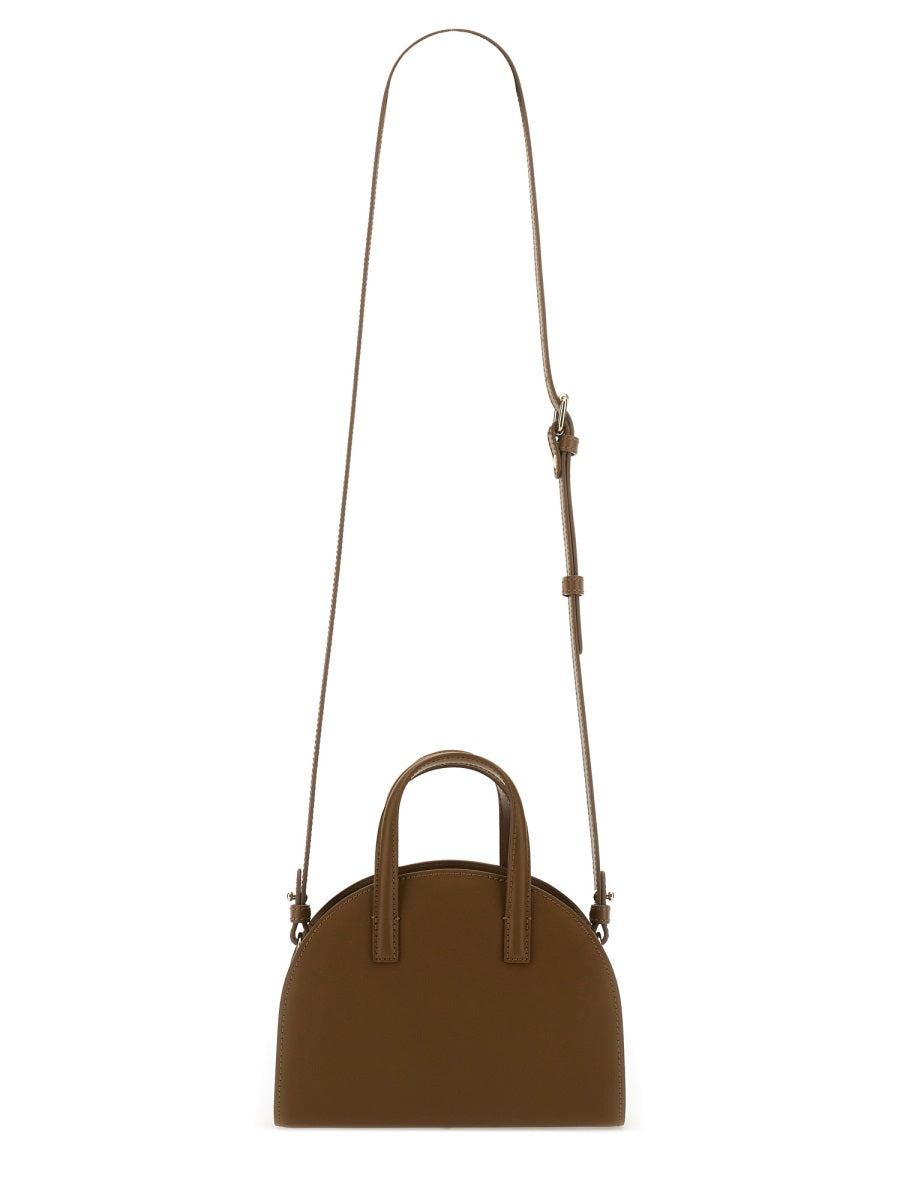 A.p.c. Goat Leather Shoulder Bag — Brown