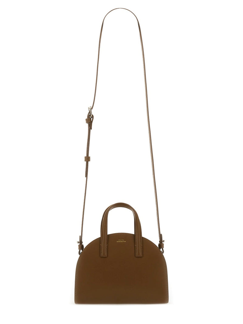 A.p.c. Goat Leather Shoulder Bag — Brown
